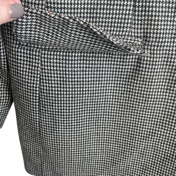 Vintage Bill Blass Women Tweed Jacket 10 Houndstooth Career Professional‎ Blazer - Picture 6 of 10